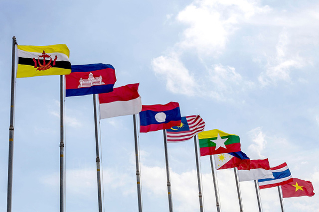 Lá cờ các nước Đông Nam Á