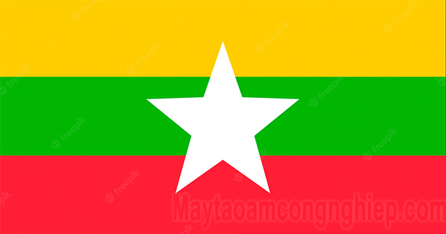 Lá cờ các nước Đông Nam Á - Quốc kỳ Myanmar