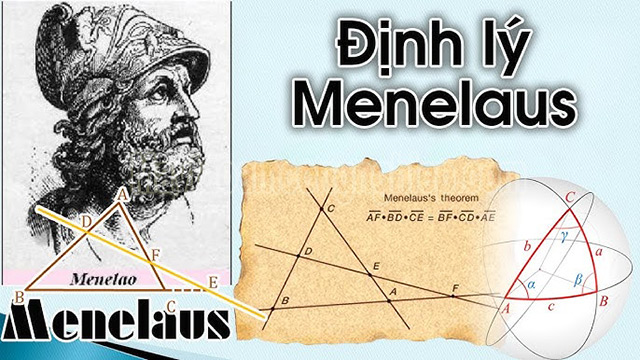 Menelaus được áp dụng để giải bài tập hình học đa giác và tứ giác